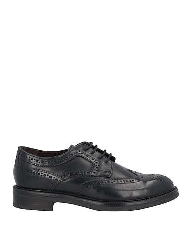 CAFèNOIR Laced shoes Black Leather