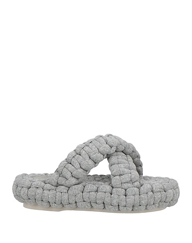 CHLOÉ Sandals Light grey Textile fibers