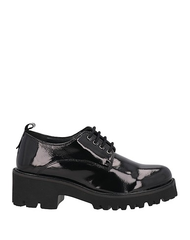 CAFèNOIR Laced shoes Black Leather