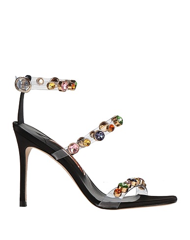 SOPHIA WEBSTER Sandals Transparent Other Fibres, Textile fibres