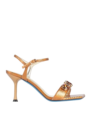 LORIBLU Sandals Bronze Leather