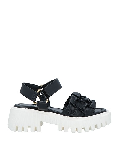 LORIBLU Sandals Black Leather