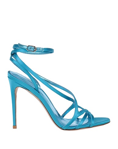 LE SILLA Sandals Azure Textile fibres