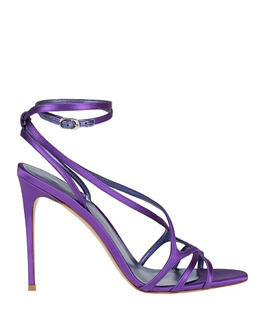 LE SILLA Sandalen Violett Gewebefasern