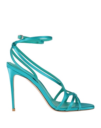 LE SILLA Sandals Turquoise Textile fibres