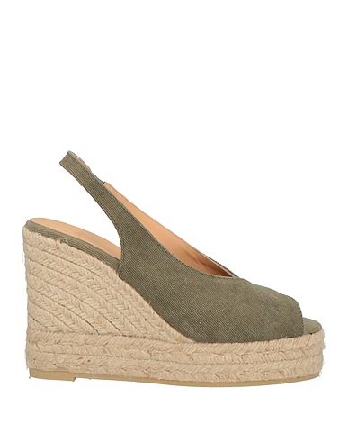 CASTAÑER Espadrilla Verde militar Fibras textiles