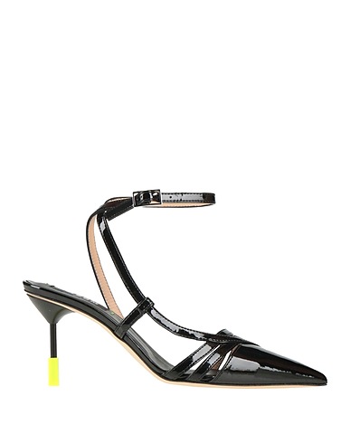 MSGM Court Black Leather