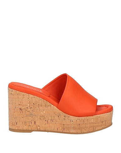EQUITARE Mules and clogs Orange Leather