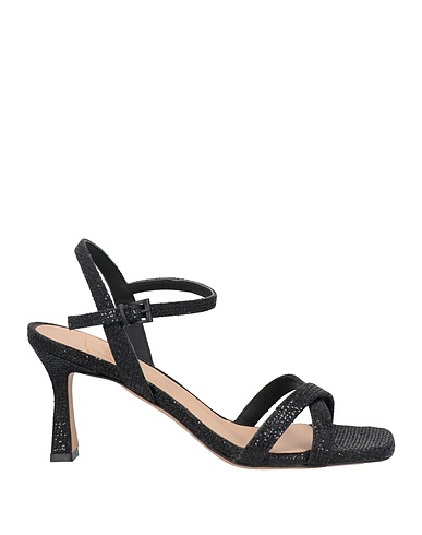 ROBERTO FESTA Sandals Black Textile fibers