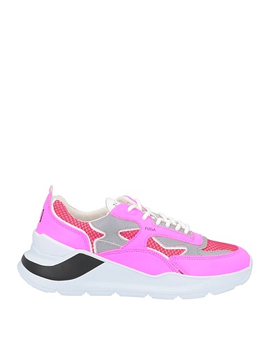 D.A.T.E. Sneakers Fuchsia Leder, Gewebefasern