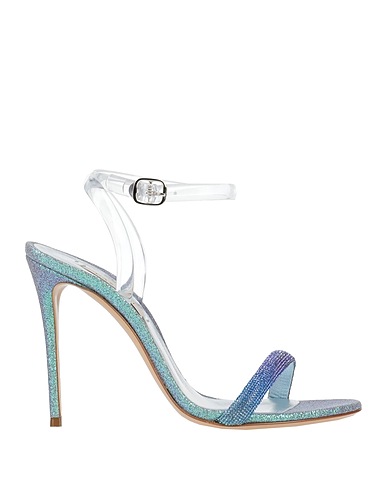 CASADEI Sandalen Lila Gewebefasern, Plastik