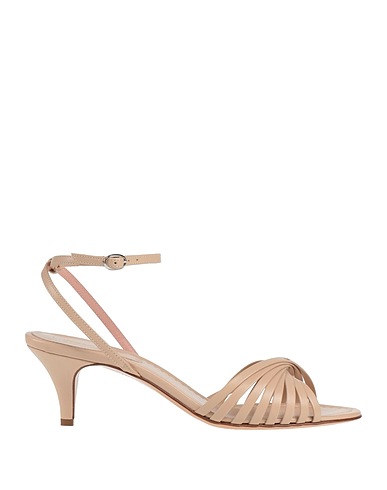 ANNA F. Sandals Light pink Leather