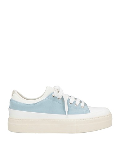 ELEVENTY Sneakers Sky blue Leather, Textile fibers