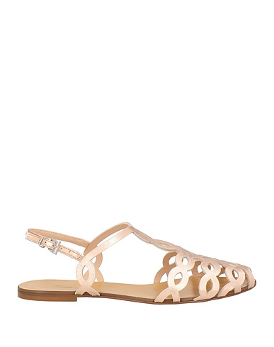 ANNA F. Sandals Rose gold Leather