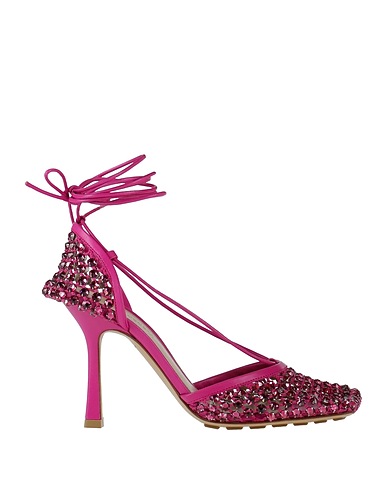 BOTTEGA VENETA Court Fuchsia Leather, Textile fibres