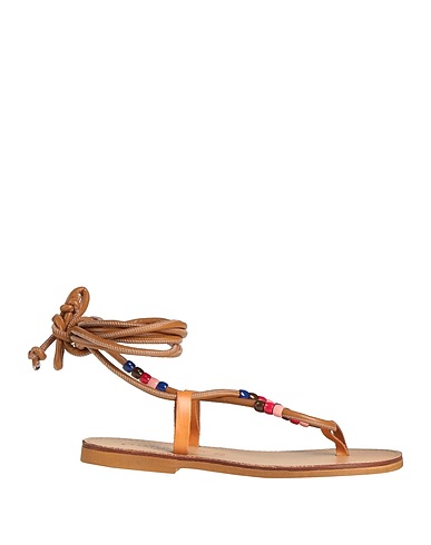 CHATULLE Flip flops Brown Leather