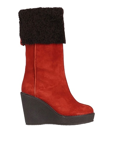 SKORPIOS Boots Brick red Leather