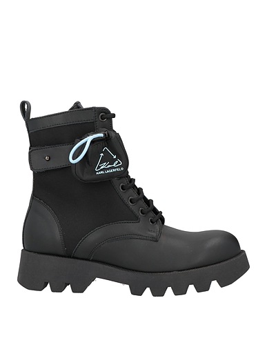 KARL LAGERFELD Ankle boot Black Textile fibers