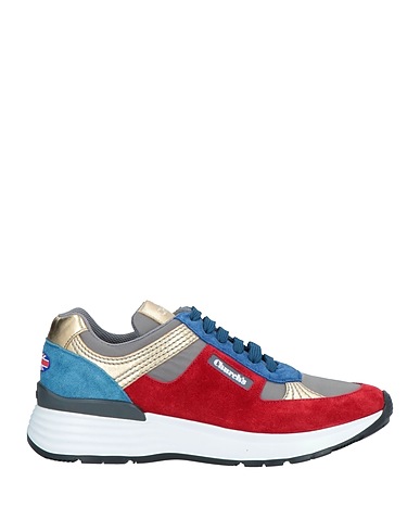 CHURCH'S Sneakers Grey Leather, Textile fibers