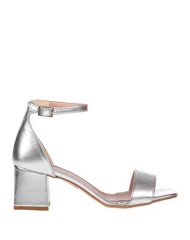 ISLO ISABELLA LORUSSO Sandals Silver Textile fibres