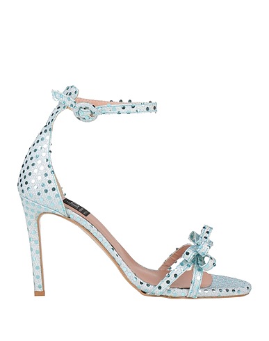 ISLO ISABELLA LORUSSO Sandals Turquoise Textile fibers