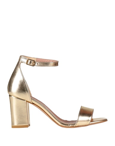 ISLO ISABELLA LORUSSO Sandals Gold Textile fibers
