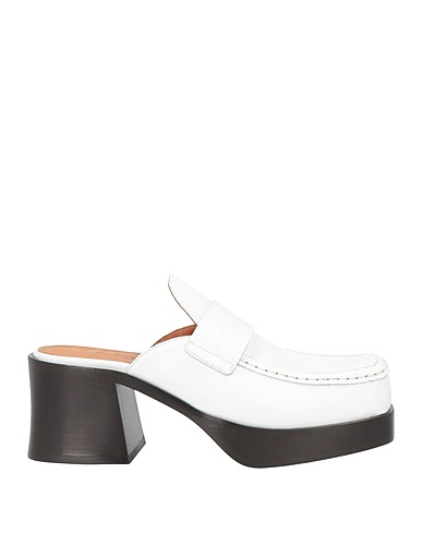 MARNI Mule e zoccoli Bianco Pelle
