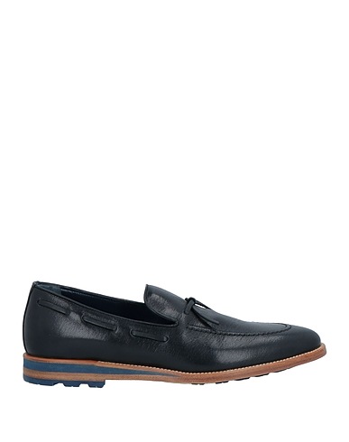 TESTONI Loafers Black Kidskin, Calfskin