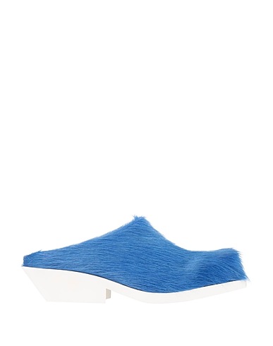 MARNI Mules and clogs Azure Leather