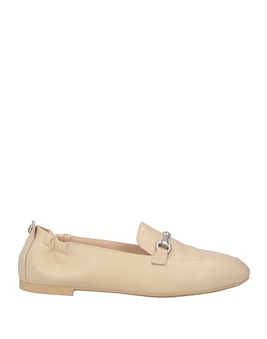 NERO GIARDINI Loafers Beige Leather