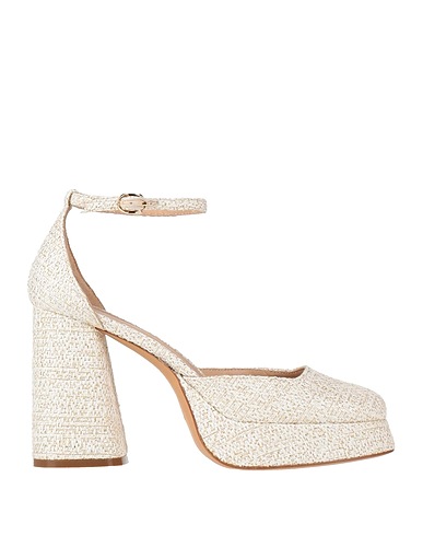 ROBERTO FESTA Pumps Elfenbein Gewebefasern