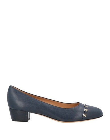 FERRAGAMO Court Midnight blue Calfskin