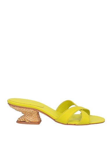 PALOMA BARCELÓ Sandals Lime green Leather