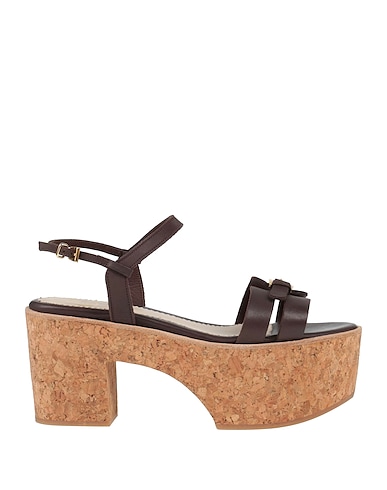 C LOVE Mules and clogs Dark brown Leather