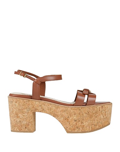 C LOVE Mules and clogs Brown Leather