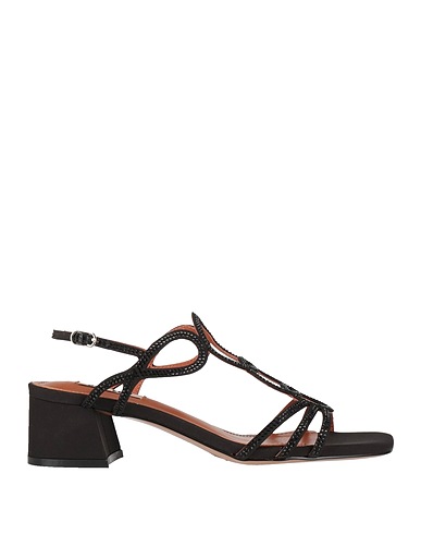 BIBI LOU Sandals Black Textile fibers