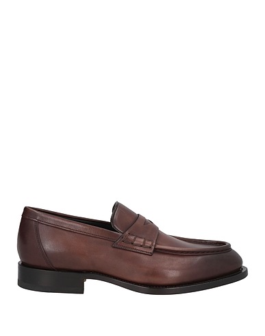 SANTONI Loafers Brown Leather