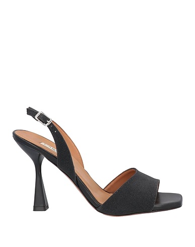 L'AMOUR by ALBANO Sandals Black Textile fibres