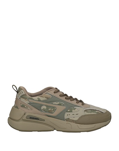 DIESEL Sneakers Military green Cotton