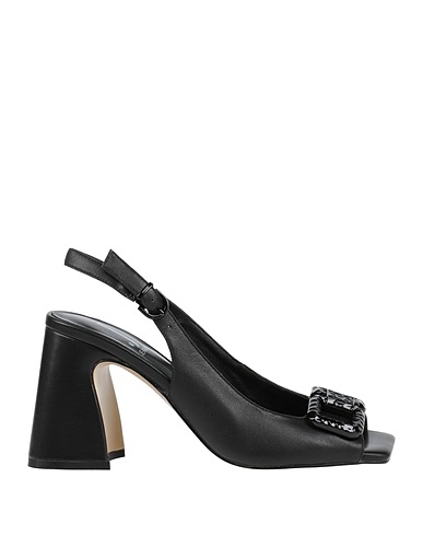 JEANNOT Sandals Black Leather