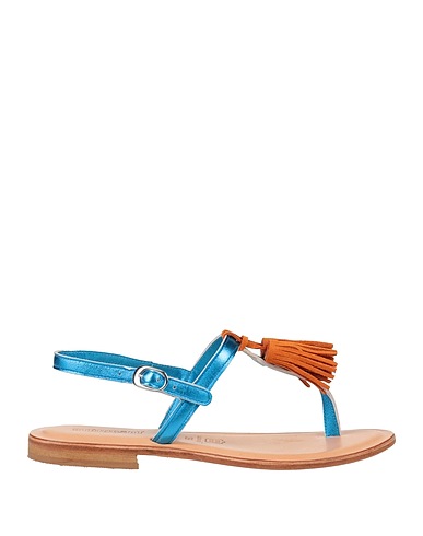 STRINGART Dianetten Azurblau Leder
