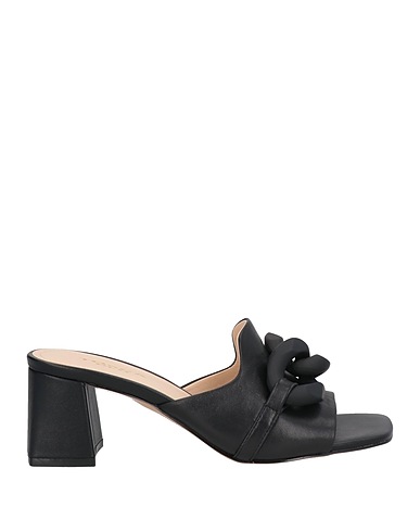 TOSCA BLU Sandals Black Leather