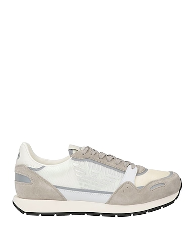 EMPORIO ARMANI Sneakers Grigio Pelle, Fibre tessili
