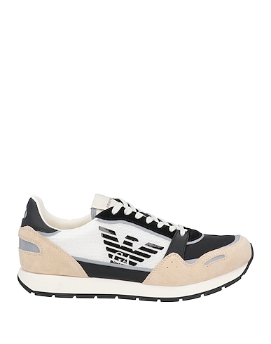 EMPORIO ARMANI Кеды и кроссовки Кожа, Текстильное волокно