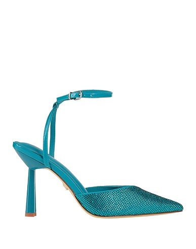 LOLA CRUZ Pump Azure Leather