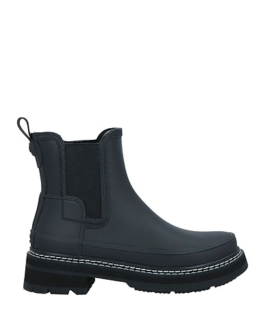 HUNTER Ankle boot Black Rubber