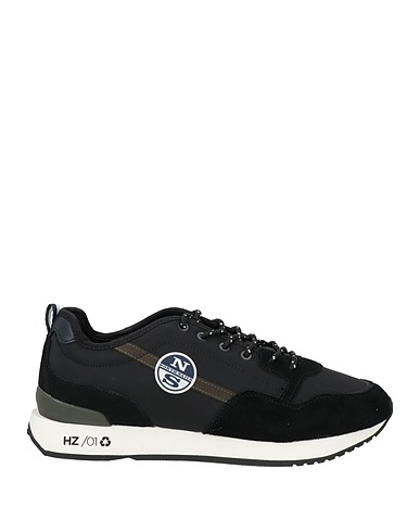 NORTH SAILS Sneakers Black Leather, Textile fibres