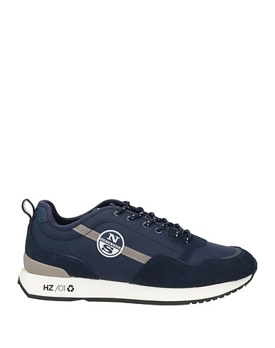 NORTH SAILS Sneakers Blue Leather, Textile fibers