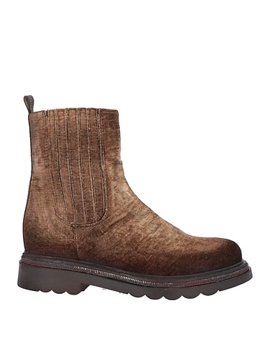 ZOE Ankle boot Khaki Textile fibres
