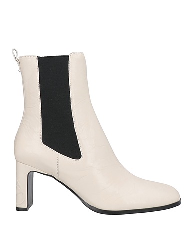 DIESEL Ankle boot Cream Cow leather, Polyester